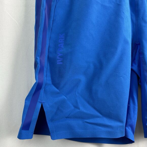 Adidas x Ivy Park IVP Kids Boys Girls Medium Shorts Glory Blue Athletic HD3149 - Picture 2 of 6